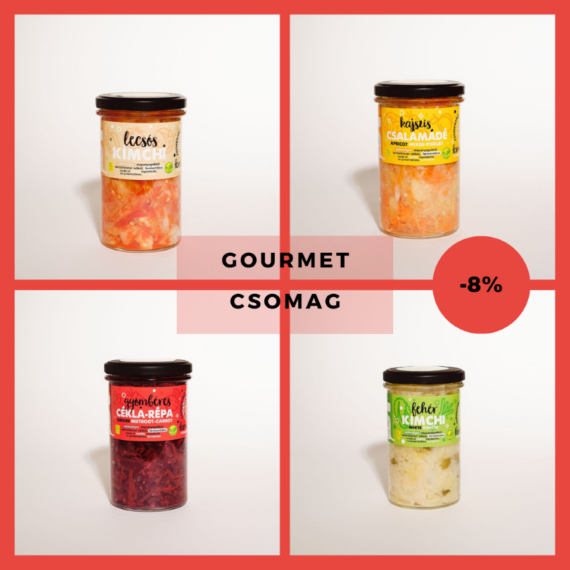Gourmet csomag - fermentált savanyúság kóstoló csomag (4x450g)