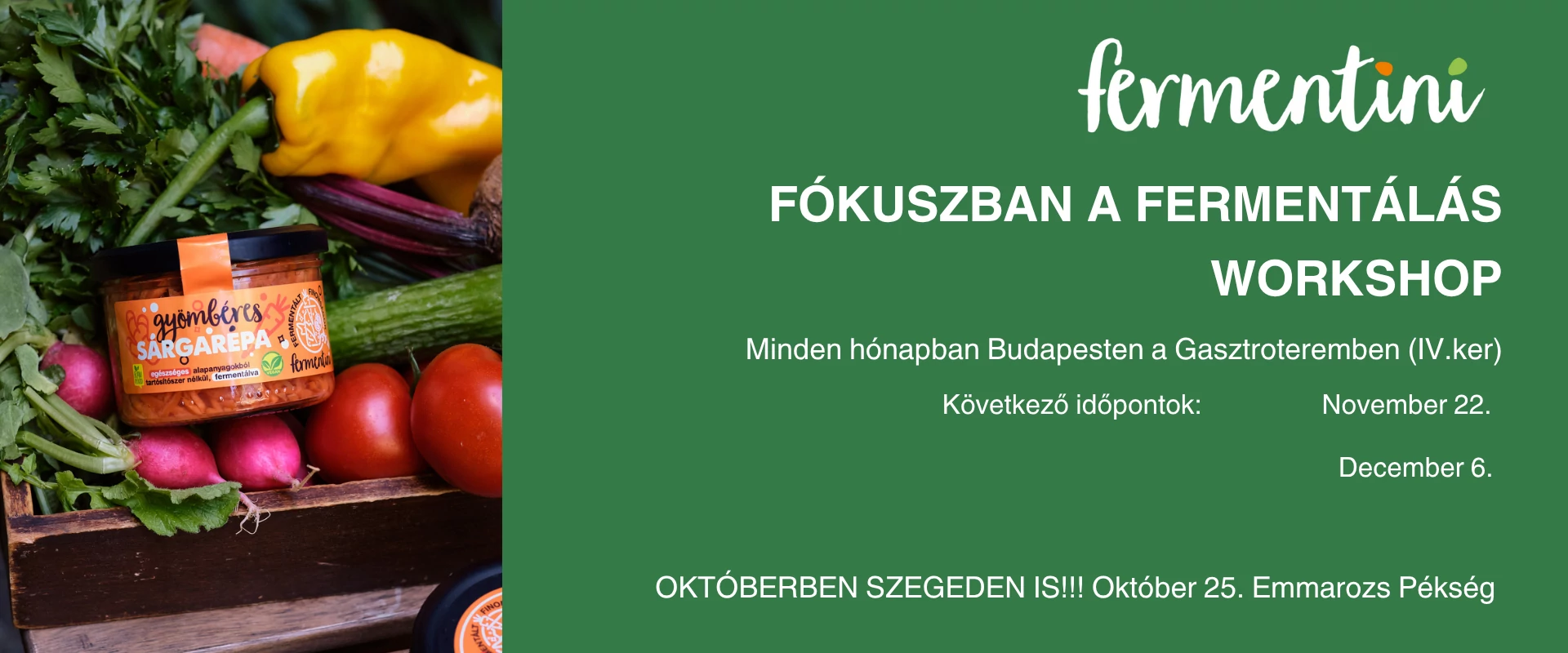 Workshopok, események